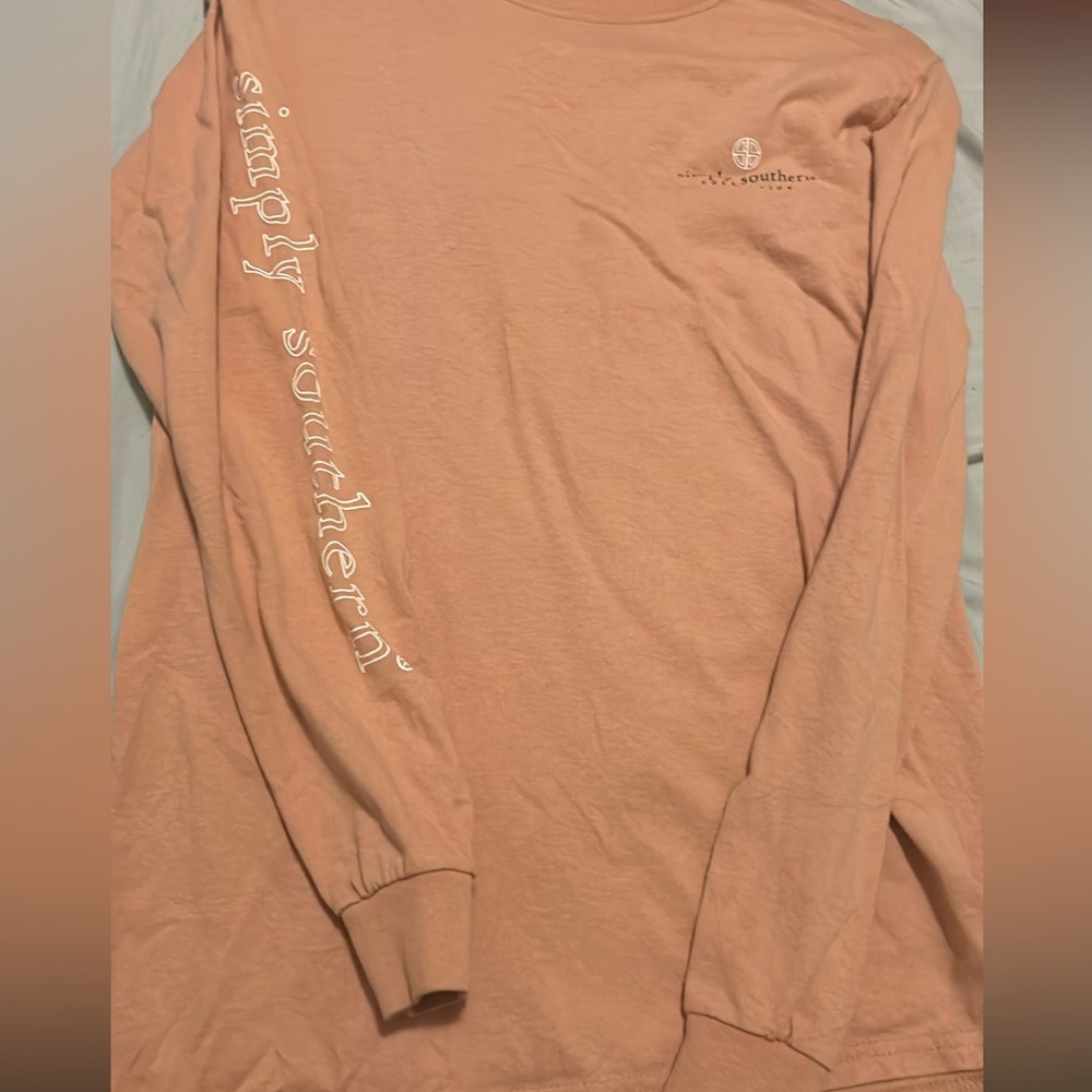 Pink simply southern long sleeve top